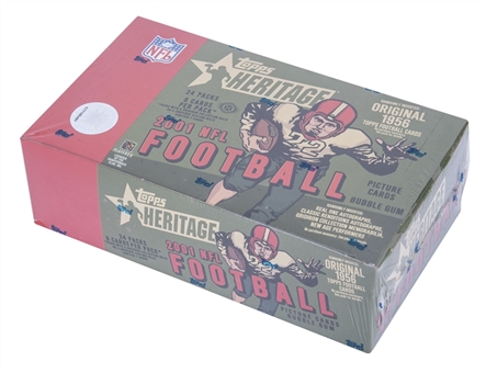 2001 Topps Heritage Football Sealed Hobby Box
